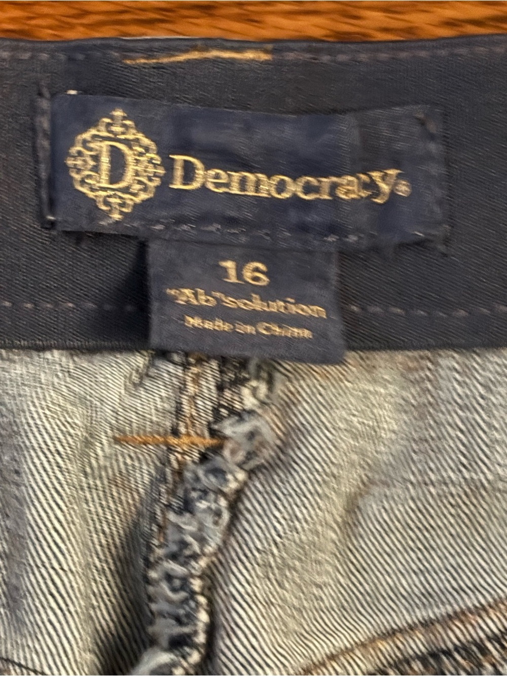 Democracy Mid Blue Cargo Wide-Leg Jeans - Picture 3 of 5